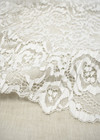 Свадебное кружево плиссе белое розы (DG-7607) фото 2