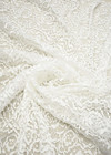 Свадебное кружево плиссе белое розы (DG-7607) фото 3