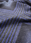 Трикотаж шерсть купон синяя клетка (DG-6337) фото 3