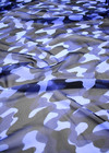 Шифон шелк синий камуфляж (DG-5827) фото 2