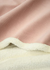 Вельвет дубленка розовая белый мех (LV-5989) фото 2