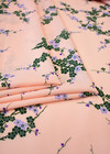 Крепдешин розовый мелкий цветочек (DG-4047) фото 3