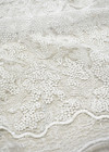 Кружево свадебное белое вышивка мелкими пайетками (DG-8447) фото 4