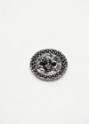 Пуговица костюмная металл черная эмаль на ножке Шанель фото 3