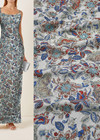 Шерсть красные цветы на сером Etro фото 1
