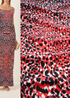 Именной креп купон красный леопард (DG-4569) фото 1