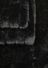 Дизайнерский искусственный мех черный в полоску фото 2