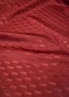 Подкладочная вискоза бордовая надписи (FF-7147) фото 2