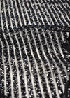 Кружево черное вышивка цветочной каймой в полоску (DG-1557) фото 3