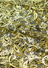 Пайетки золото узор пейсли на черном трикотаже (DG-7757) фото 2