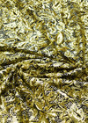 Пайетки золото узор пейсли на черном трикотаже (DG-7757) фото 4