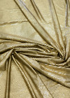 Сетчатая ткань с пайетками золотистая фото 4