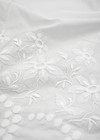 Вышивка хлопок белый цветочный бордюр (DG-8247) фото 2
