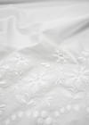 Вышивка хлопок белый цветочный бордюр (DG-8247) фото 3