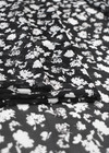 Шифон шелковый черно-белый цветы Max Mara фото 3