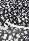 Шифон шелковый черно-белый цветы Max Mara фото 4