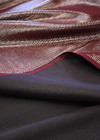 Тафта шелк бордовая в рубчик Armani фото 3