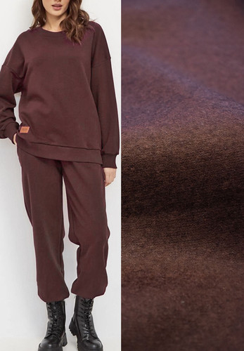 Сукно шерсть двухстороннее коричневое (FF-7967)
