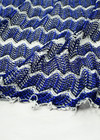 Трикотаж зигзаг белый с синим (DG-1599) фото 2