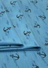 Трикотаж голубой в якорях (DG-2489) фото 2