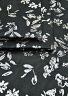 Жаккард черный серебряные лилии Dior фото 2