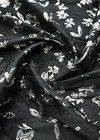Жаккард черный серебряные лилии Dior фото 3
