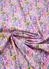 Пике стрейч розовый в мелкий цветочек (DG-5887) фото 2