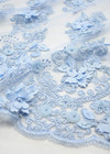 Вышивка на сетке 3Д цветы голубые (DG-9508) фото 4