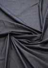 Джинс серый вышивка синий горох (FF-7808) фото 2
