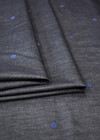 Джинс серый вышивка синий горох (FF-7808) фото 3