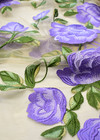 Вышивка на сетке сиреневые розы Blumarine фото 2
