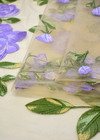 Вышивка на сетке сиреневые розы Blumarine фото 4