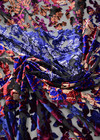 Панбархат бордовыми и синими цветами (DG-4318) фото 3