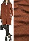 Пальтово-костюмный шерсть с мохером, цвет кирпичный фото 1