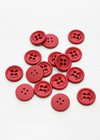 Дизайнерские пуговицы пластиковые красные Max Mara (GG-8511) фото 1