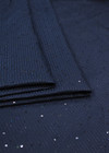 Вышивка на тафте пайетками синяя (FF-3818) фото 3
