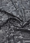 Джинсовый хлопок серый надписи Roberto Cavalli фото 4