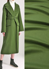 Пальтовая шерсть с кашемиром зеленый драп фото 1