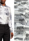 Шелк серый леопарды Etro фото 1