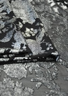 Панбархат серебристые цветы на черном (DG-57001) фото 2