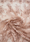 Вышивка 3Д цветы нюдовый розовый Scervino фото 2