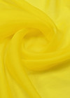 Органза шелковая, цвет желтый фото 2