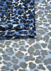Именной шифон синий леопардовый принт D&G фото 3