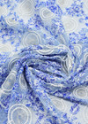 Вышивка тканью по сетке голубая (DG-1268) фото 2