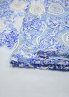 Вышивка тканью по сетке голубая (DG-1268) фото 4