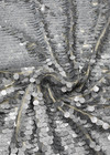 Пайетки на сетке большие серебристые (DG-2968) фото 2