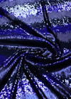 Пайетки на трикотаже синий зигзаг (DG-7868) фото 2