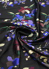 Жаккард лилии на черном для жакета платья Gucci фото 3