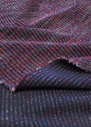 Трикотаж шерсть вязаный бордовый с синим (FF-0869) фото 2
