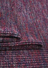 Трикотаж шерсть вязаный бордовый с синим (FF-0869) фото 4